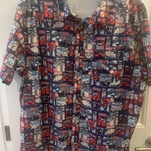 Columbia Mens PFG Super Slack Tide Camp Short Sleeve Vented fishing shirt XL